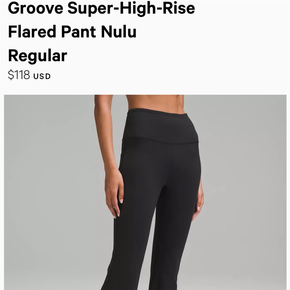 Groove Super-High-Rise Flared Pant Nulu sz 2